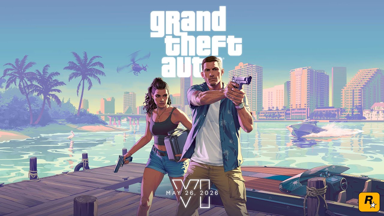 Jason and Lucia in the official GTA 6 Trailer 2 artwork
